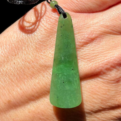 Canadian Nephrite Jade Drop Pendant 037621 Etsy