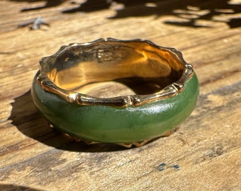 Vintage Canadian Nephrite Jade Ring - Limited Quantities