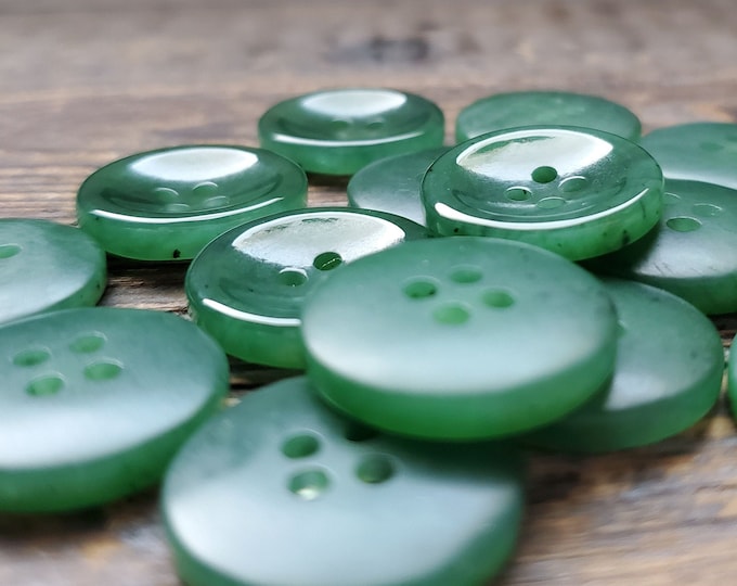 Canadian Jade 4 Hole Button, 20mm (sold Individually) - Etsy