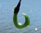 Canadian Nephrite Jade Fish Hook, 35mm