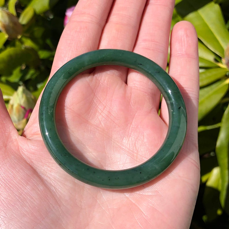 Child Size Jade Bangle 45mm Canadian Nephrite Jade Etsy