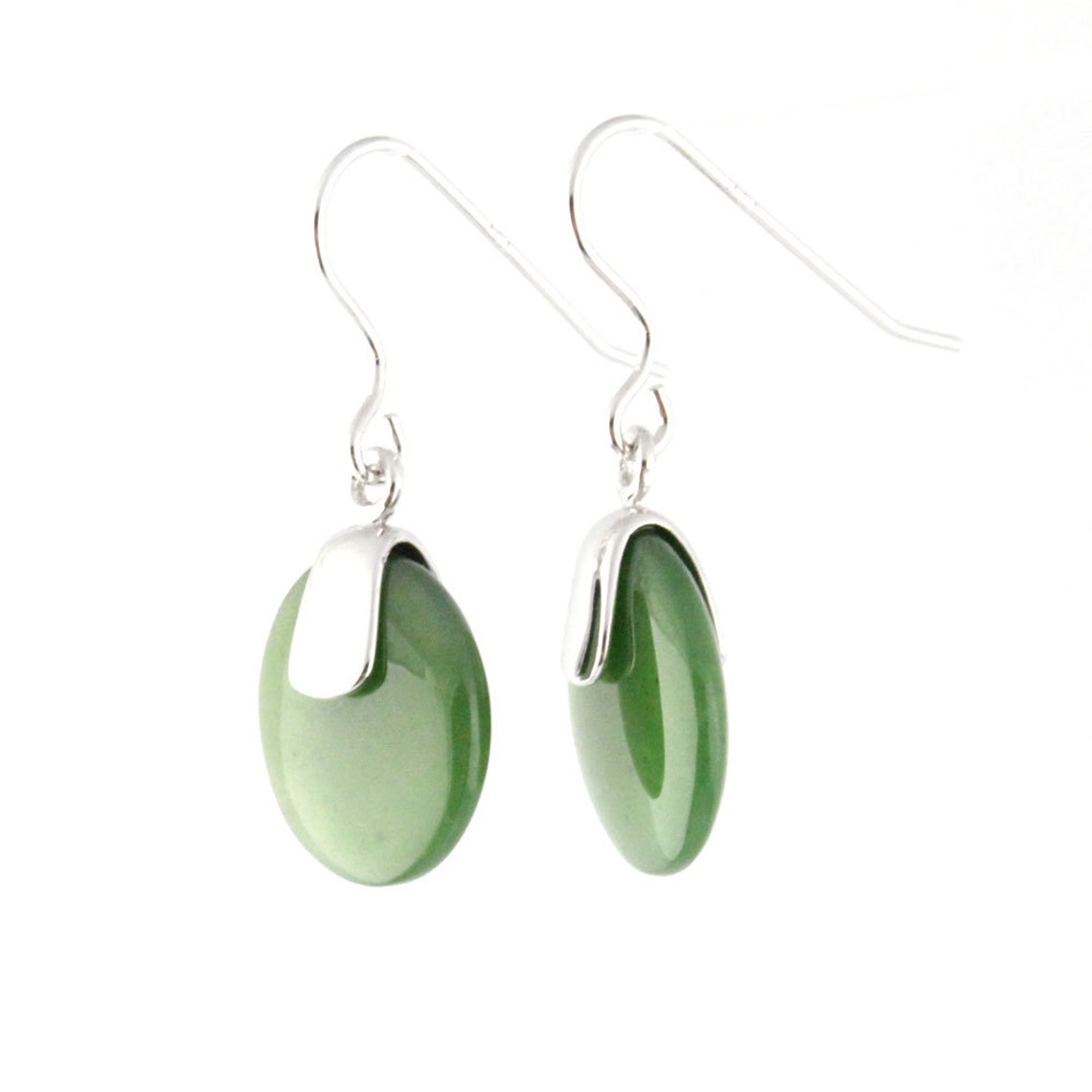 Canadian Nephrite Jade Earrings 0056 | Etsy