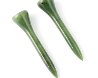 Canadian Nephrite Jade Golf Tees, Box Set of 2