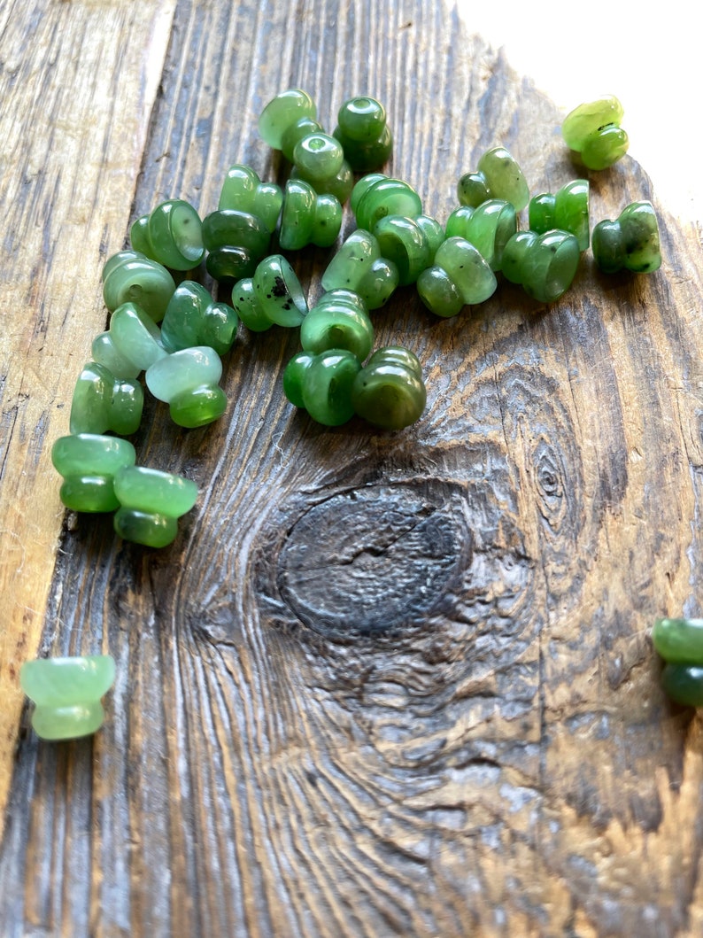 A Grade 10mm Canadian Jade Bead Guru Bead and 3-hole bead Sold as a Set or Individually image 3