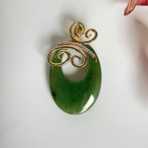 Jade Butterfly Pendant, 35mm Canadian Nephrite Jade