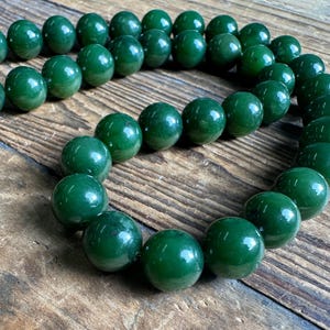 10.2mm Canadian Jade Beads - Unstrung 16"*