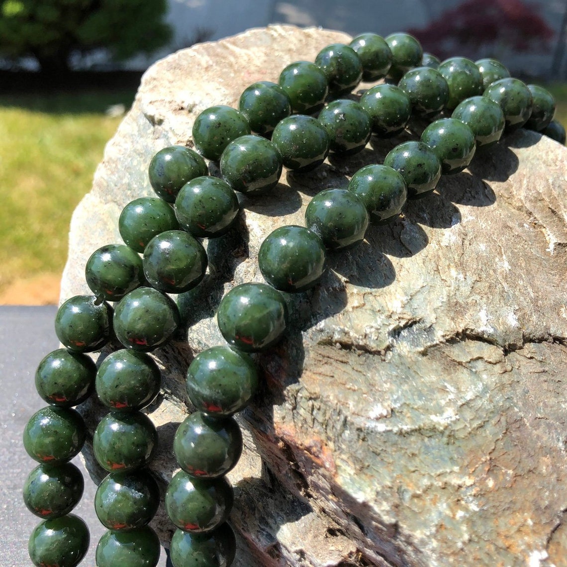 12mm Unstrung Nephrite Jade Beads | Etsy