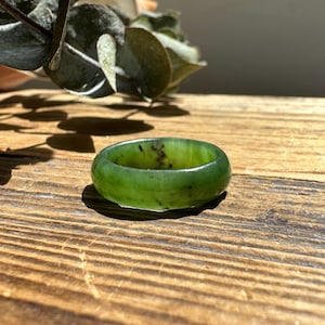 Jade Band Ring 6mm - Canadian Nephrite Jade