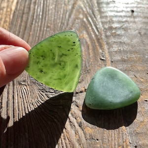 Jade Guitar Pick, Canadian Jade - sold individually