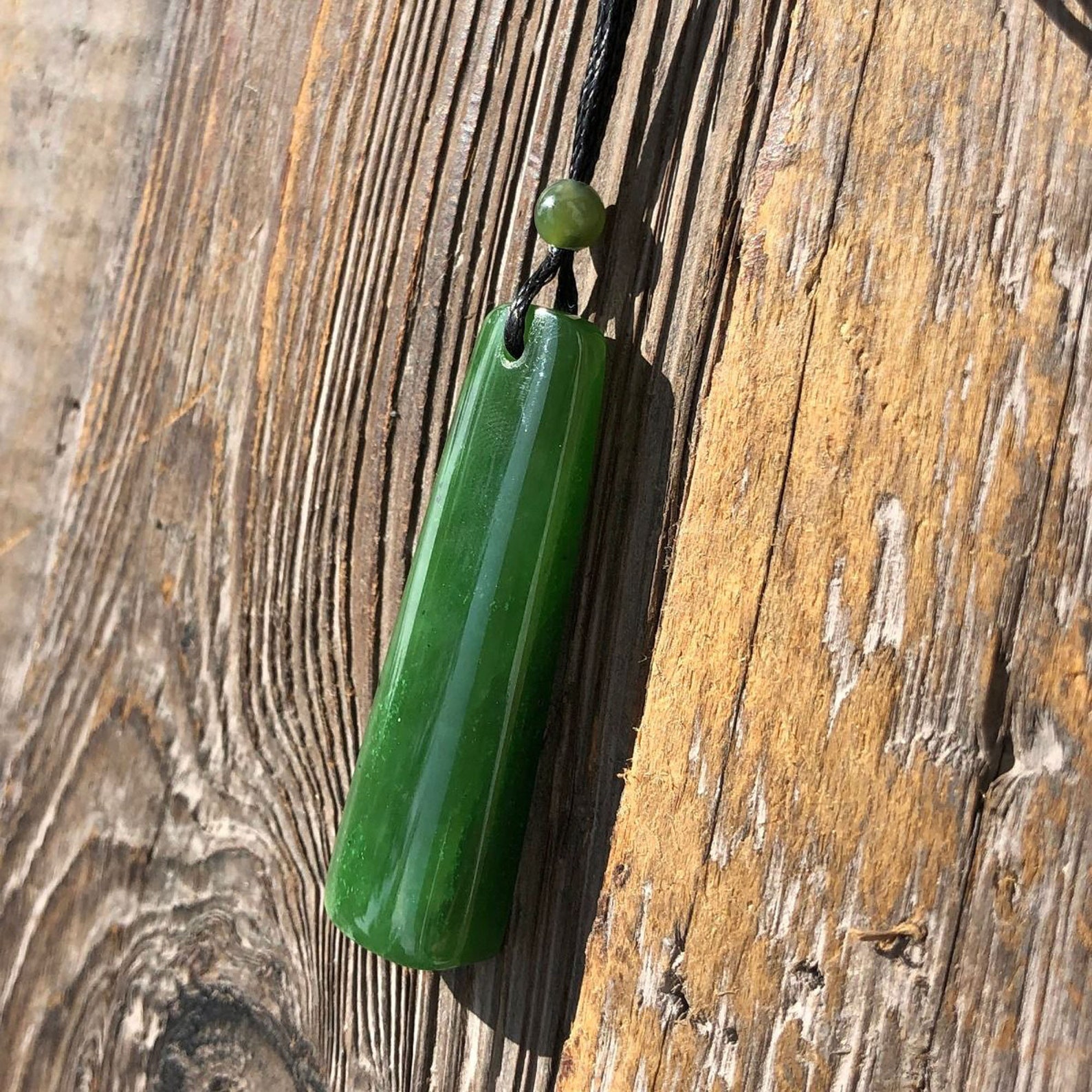 Canadian Nephrite Jade Drop Pendant 037621 Etsy