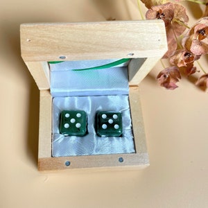 Canadian Nephrite Jade Dice Set of 2 image 2