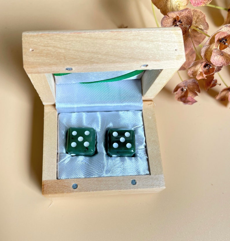 Canadian Nephrite Jade Dice Set of 2 image 2