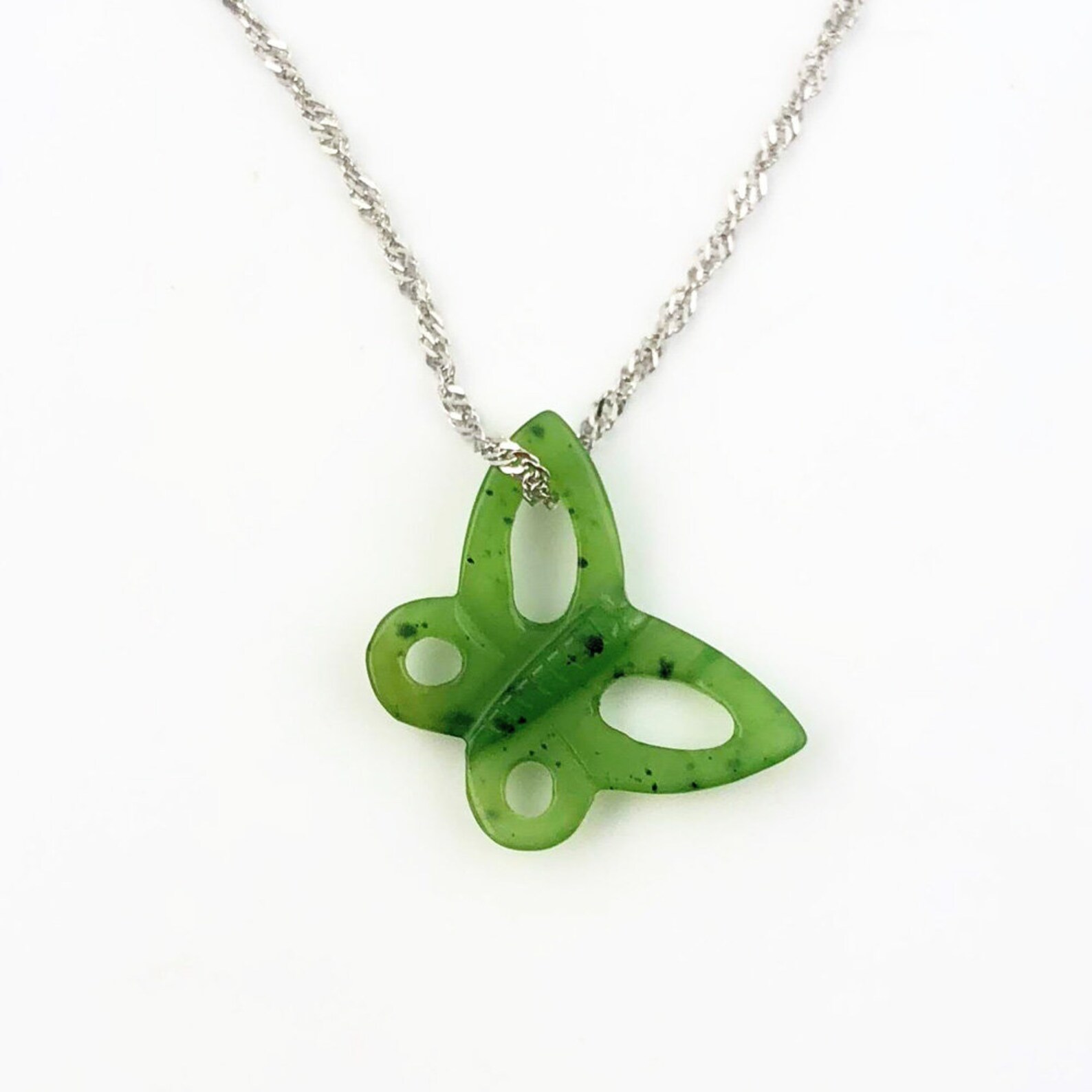 Jade butterfly pendant Clearance