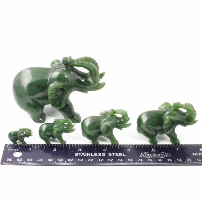 Canadian Jade Elephant Figurine multiple Sizes Available - Etsy UK