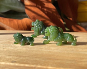 Canadian Nephrite Jade Lion (multiple sizes available)