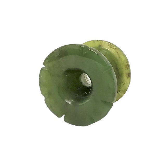 Nephrite Jade Ear Plug - Assorted Sizes - Sold Individually