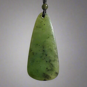 Jade Drop Pendant, Canadian Nephrite Jade - 1.7"