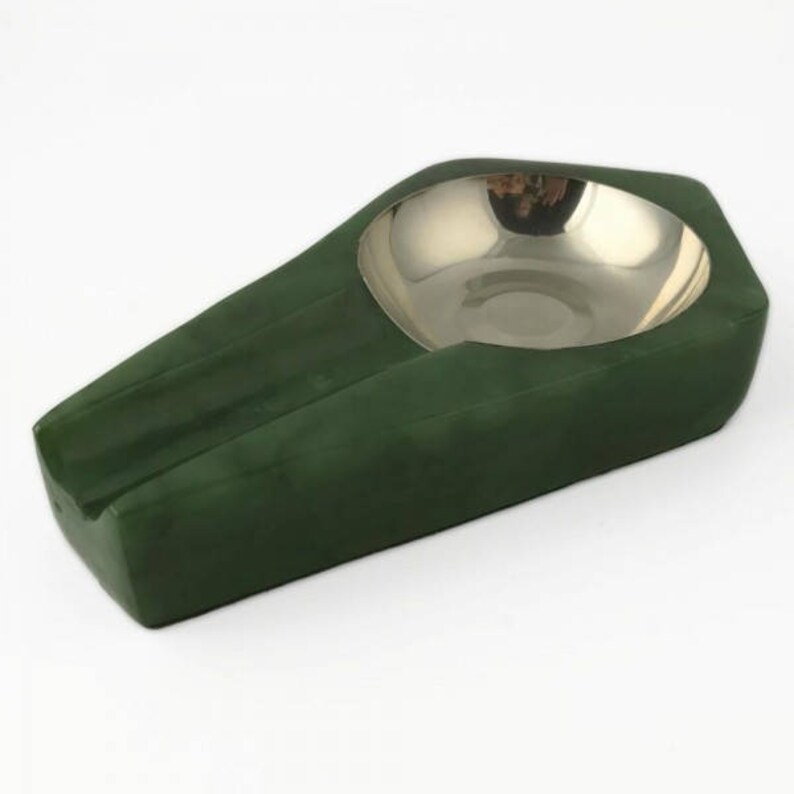 Canadian Nephrite Jade Cigar Ashtray Etsy