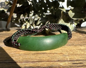 Canadian Nephrite Jade Bracelet Matte Finish