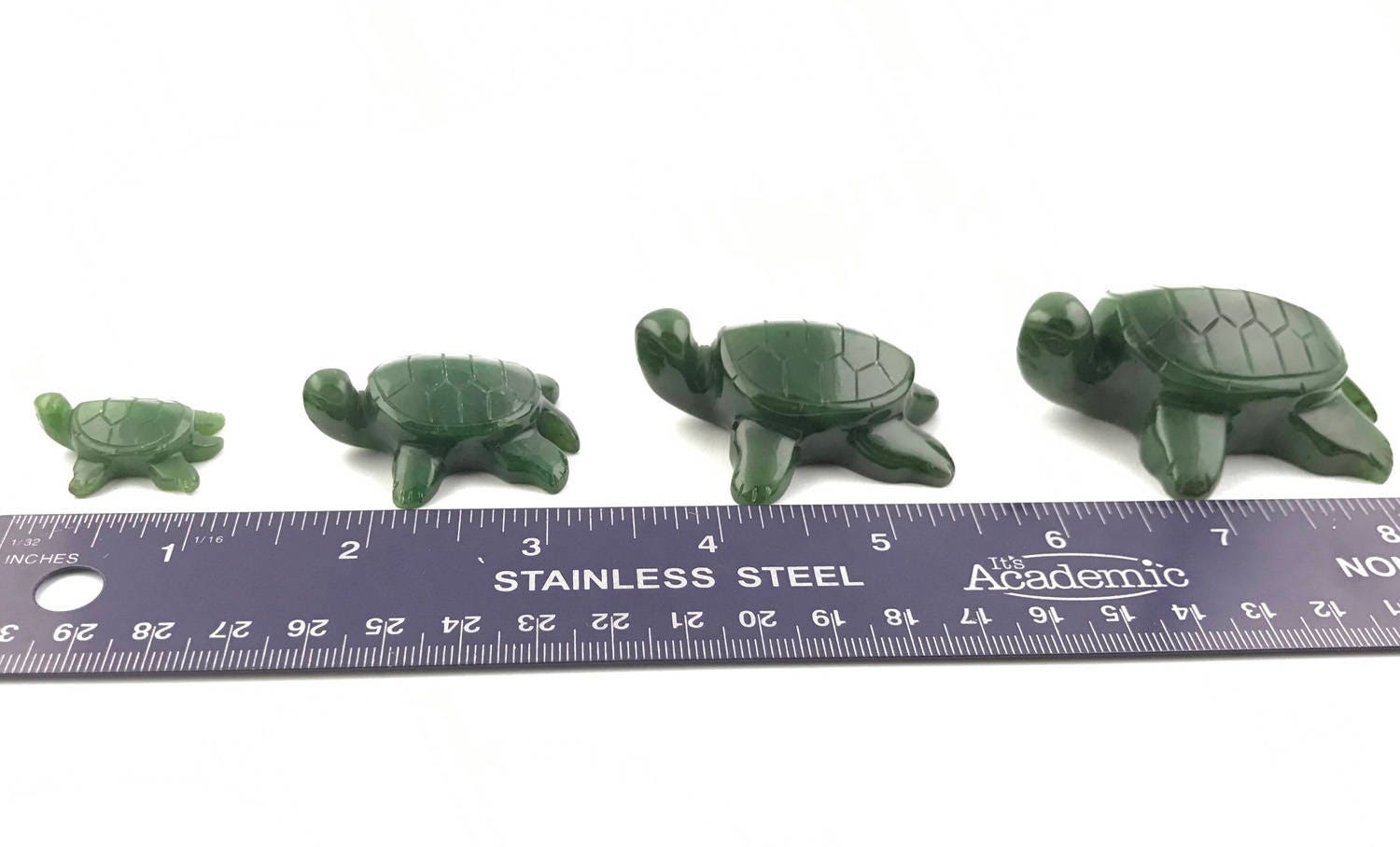 カナダ産翡翠の亀の置物（複数のサイズがあります） - Etsy 日本