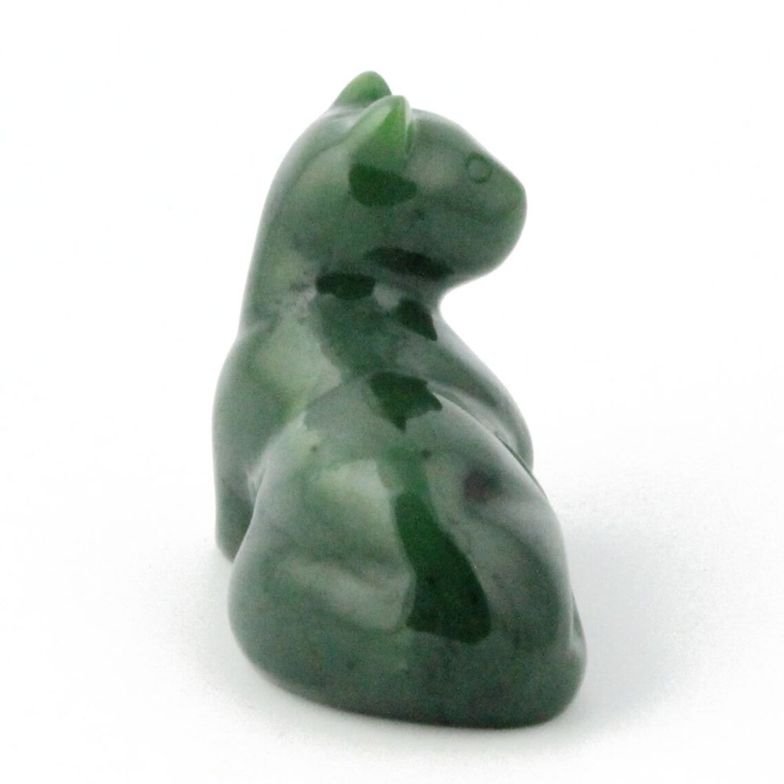 Canadian Nephrite Jade Carving Cat Laying - Etsy