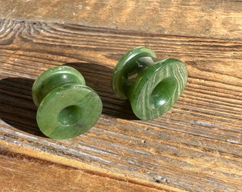 Nephrite Jade Ear Plug - Assorted Sizes - Sold Individually or as a Pair