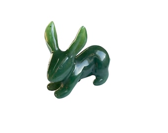 Canadian Nephrite Jade Jack Rabbit