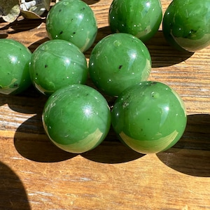 20mm Drilled Canadian Jade Bead - Sold Individually