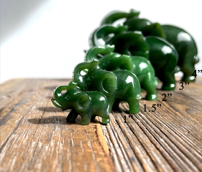 jade elephant figurines