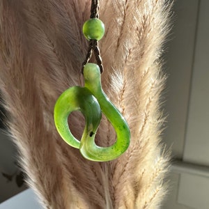 Jade Twist Pendant - Canadian Nephrite Jade
