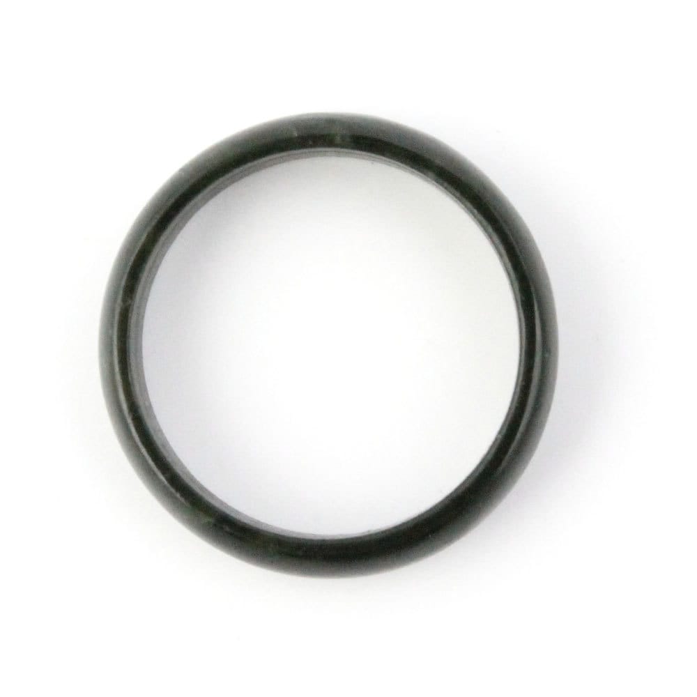 Sieraden Ringen Banden Zwarte Nefriet Jade Smalle Band Ring 5mm 