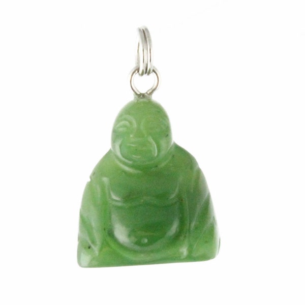 Jade Buddha Charm, Canadian Nephrite Jade