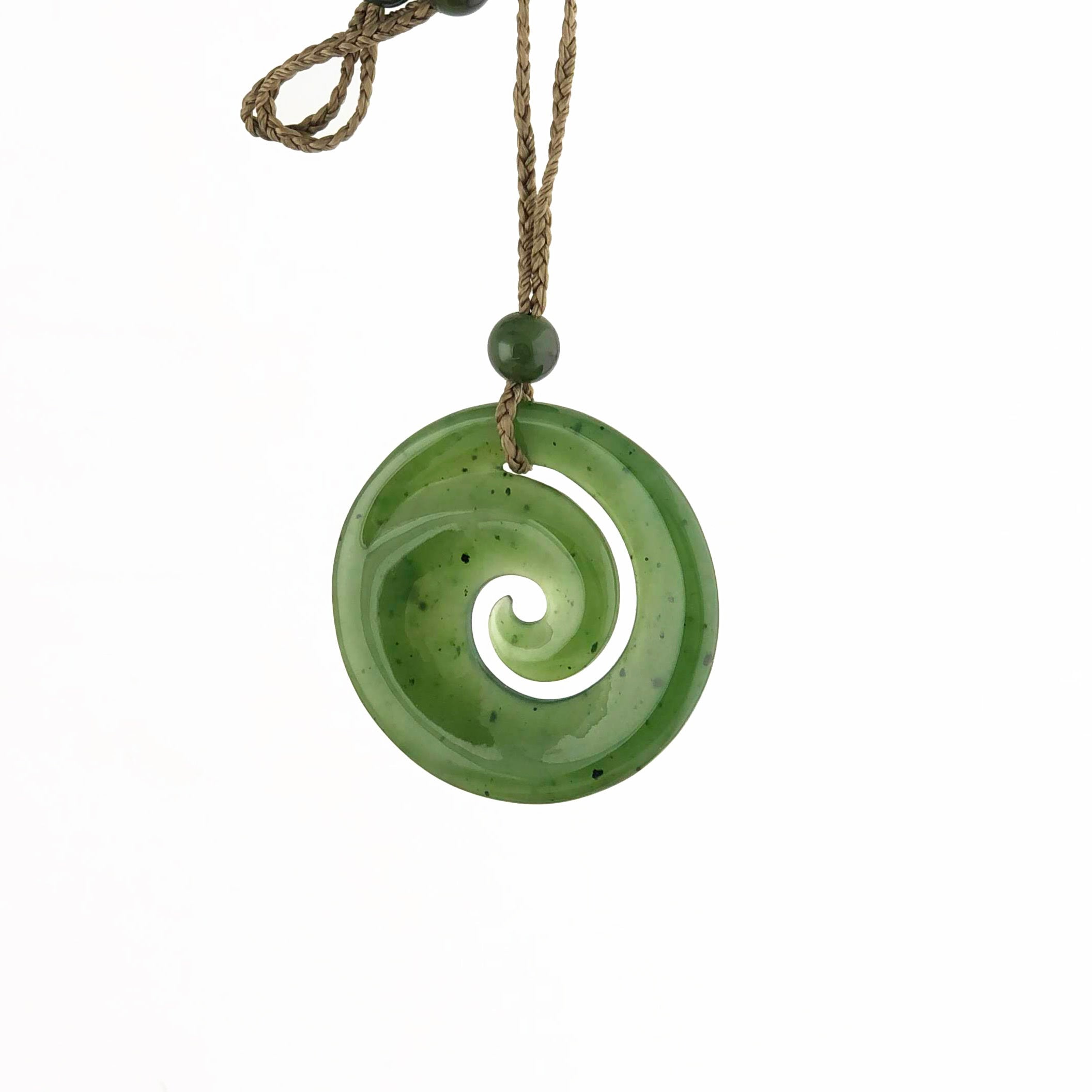 Jade koru necklace deals
