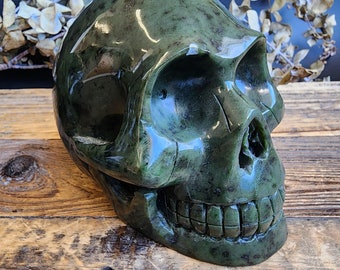 Jade Skull, Clearance* - Canadian Nephrite Jade - Sold Individually, AS IS