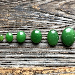 A Grade kanadische Jade Oval Cabochon (verschiedene Größen erhältlich)