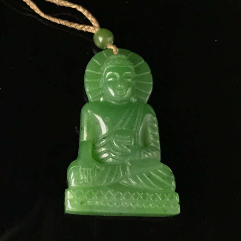 Jade Buddha 48mm Canadian Nephrite Jade | Etsy
