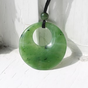 Canadian Nephrite Jade Circle of Life Pendant