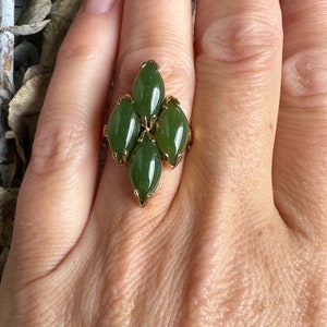 Vintage Canadian Nephrite Jade Ring