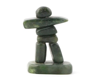 Canadian Nephrite Jade Carving, Inukshuk