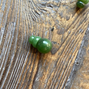 A Grade 10mm Canadian Jade Bead Guru Bead and 3-hole bead Sold as a Set or Individually image 2