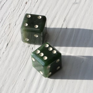 Canadian Nephrite Jade Dice Set of 2 image 3