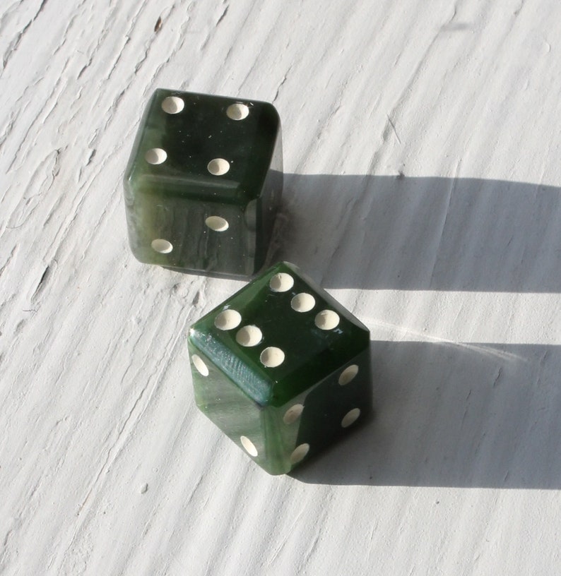 Canadian Nephrite Jade Dice Set of 2 image 3