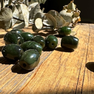 Canadian Jade Bead, 12x15mm Special (sold individually)