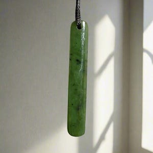 Jade Drop Pendant, Approximately 1.9" Canadian Nephrite
