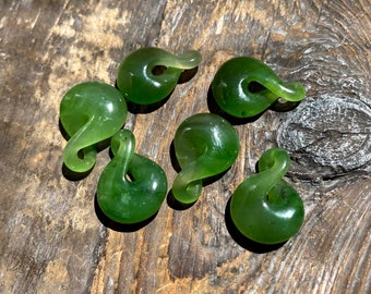 Canadian Jade Infinity Twist, 15/16/18/20mm, Sold Individually