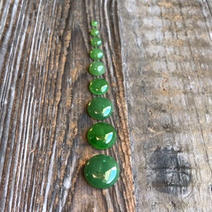 A Grade Canadian Jade Round Cabochon (different sizes available)