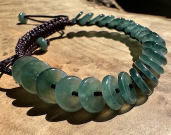 Guatemaltekisches Jadeit-PI-Rundarmband