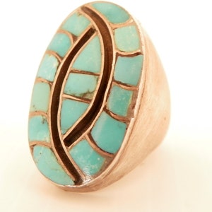Men&#39;s Turquoise Sterling Silver Ring