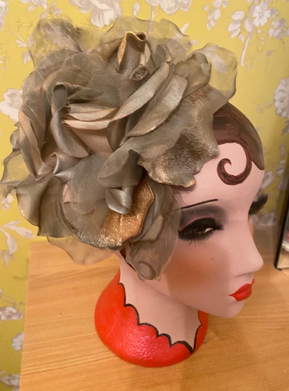 Ladies Lilac Plum Deep Dusty Pink Fascinator Rose
