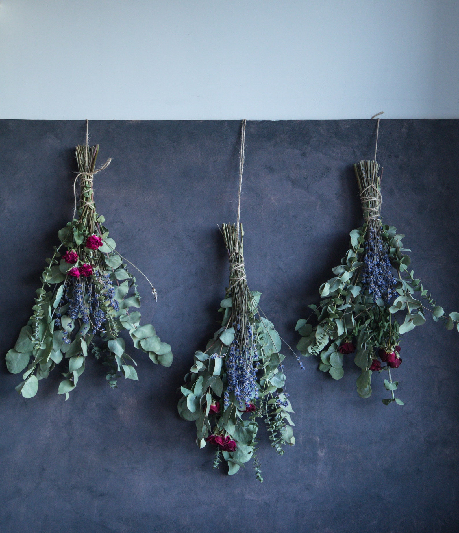 Natural Shower Eucalyptus Bunch With Dried Lavender | Shower Bundle ...